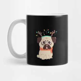 All I Want For Xmas Is Food Funny Christmas Gift Pug Lover Mug